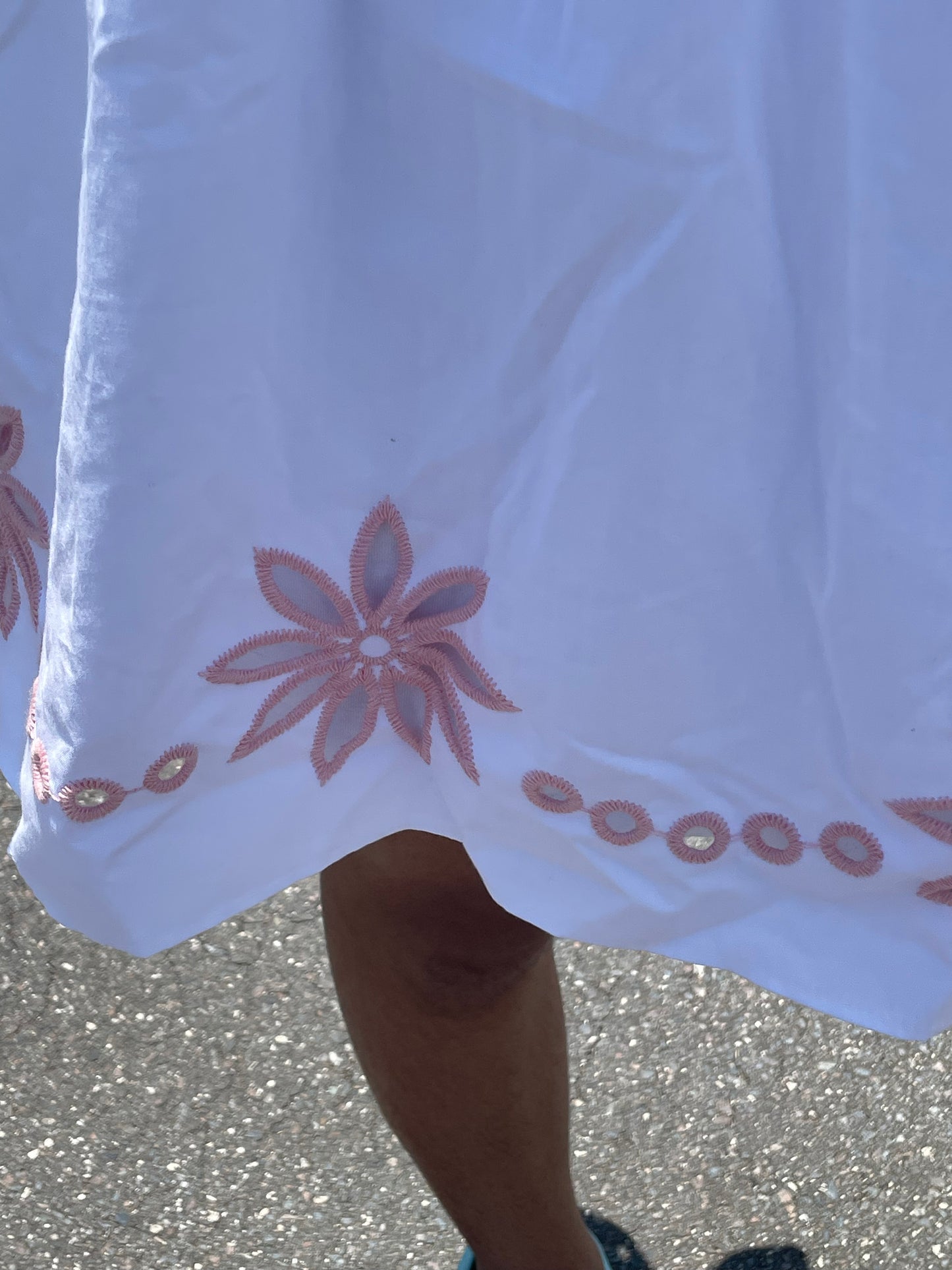 Versatile Pink and White Dress