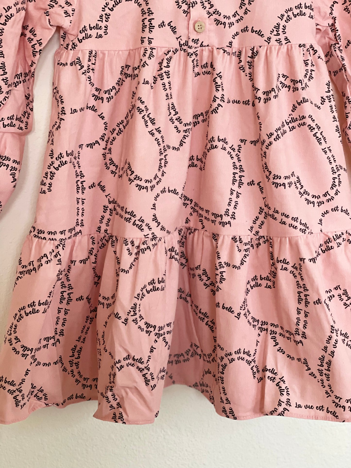 Pink Plume Heart Dress