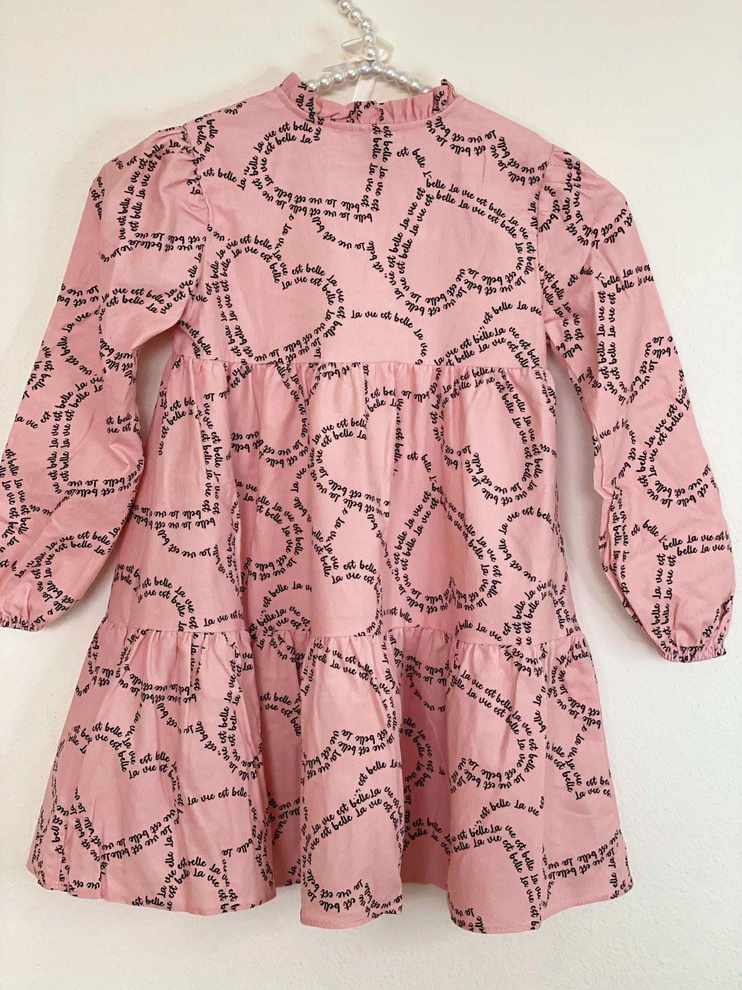 Pink Plume Heart Dress