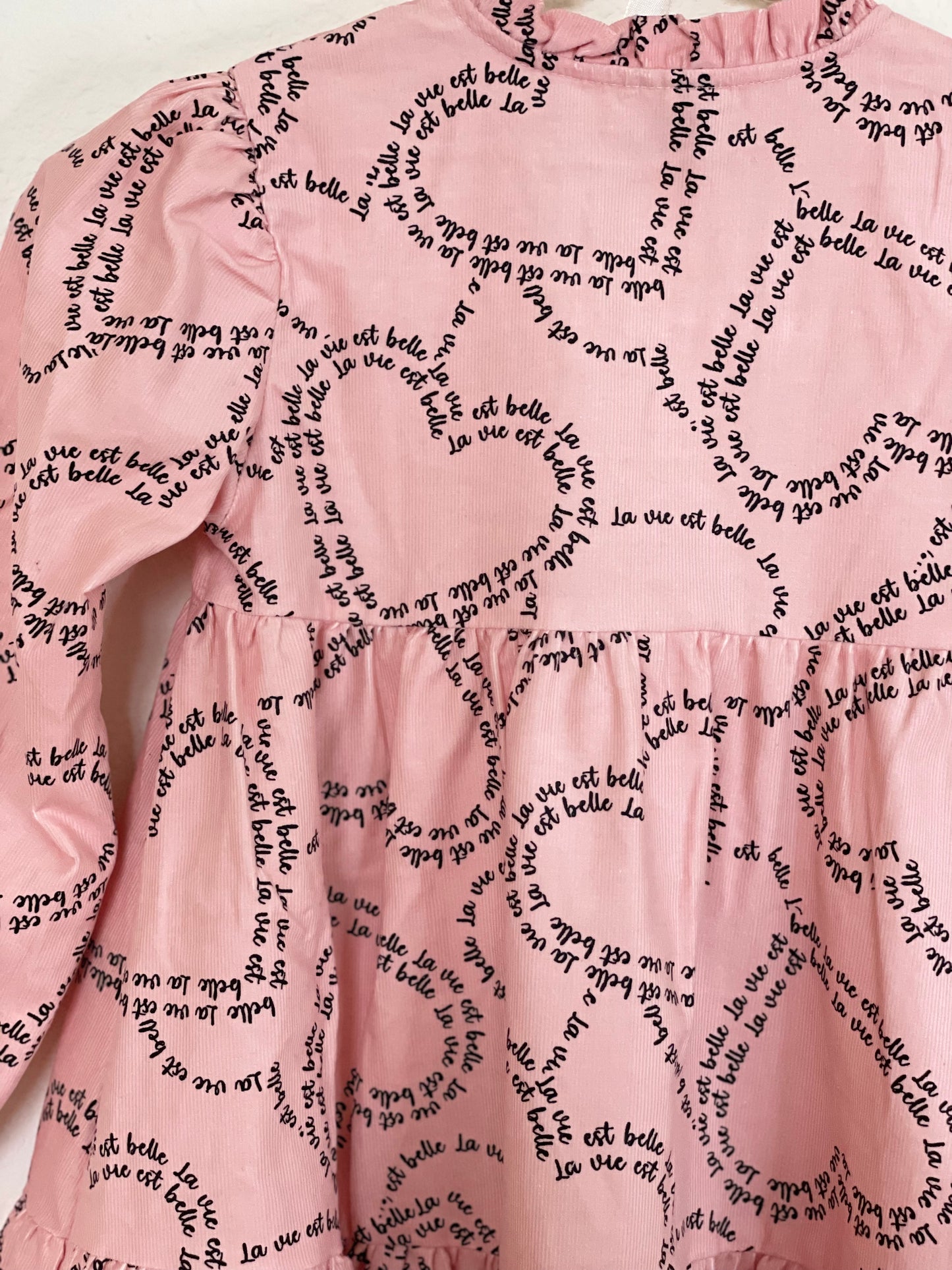 Pink Plume Heart Dress