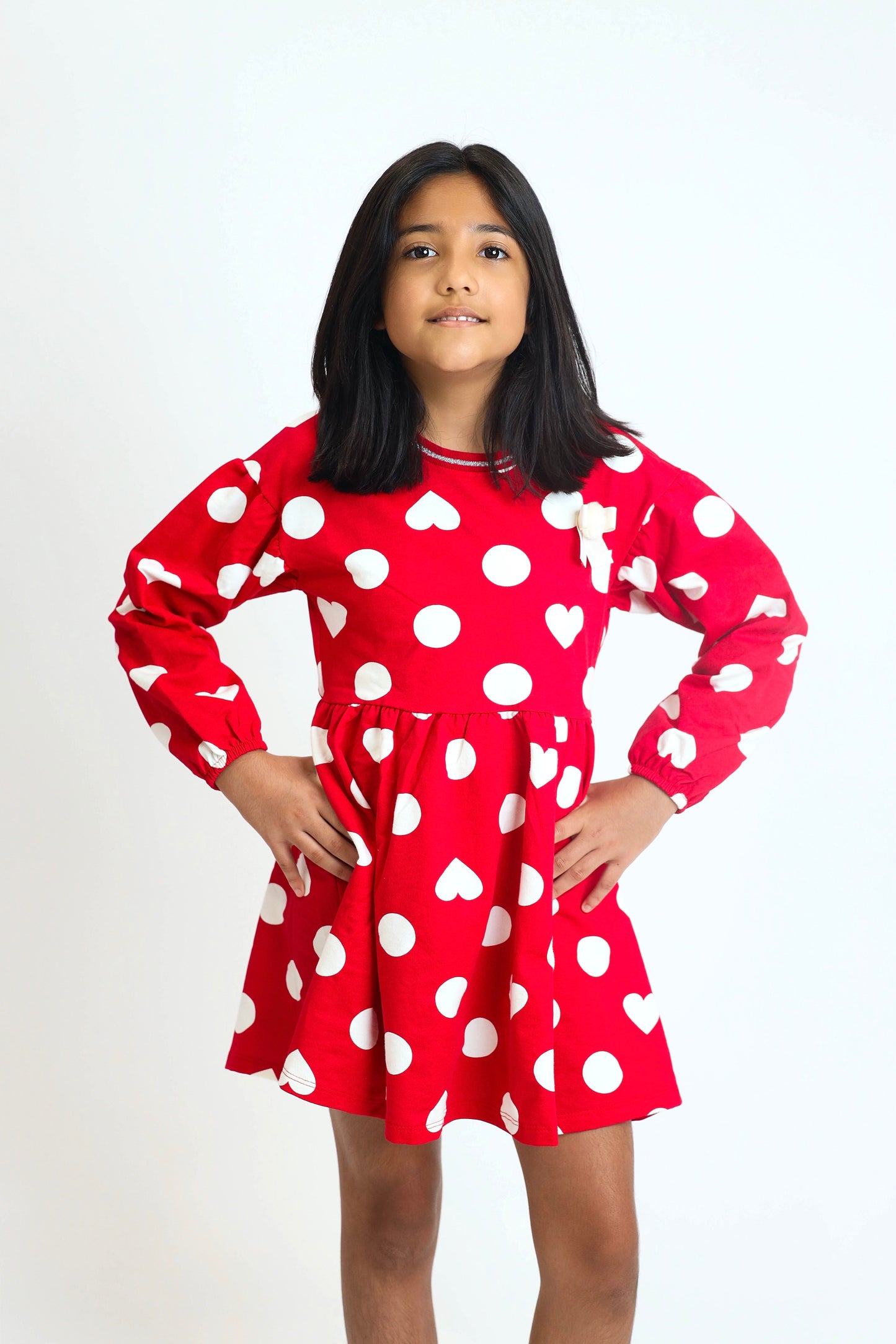 Red and Dot Dress