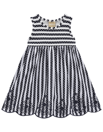 Stripes and Dots Dress