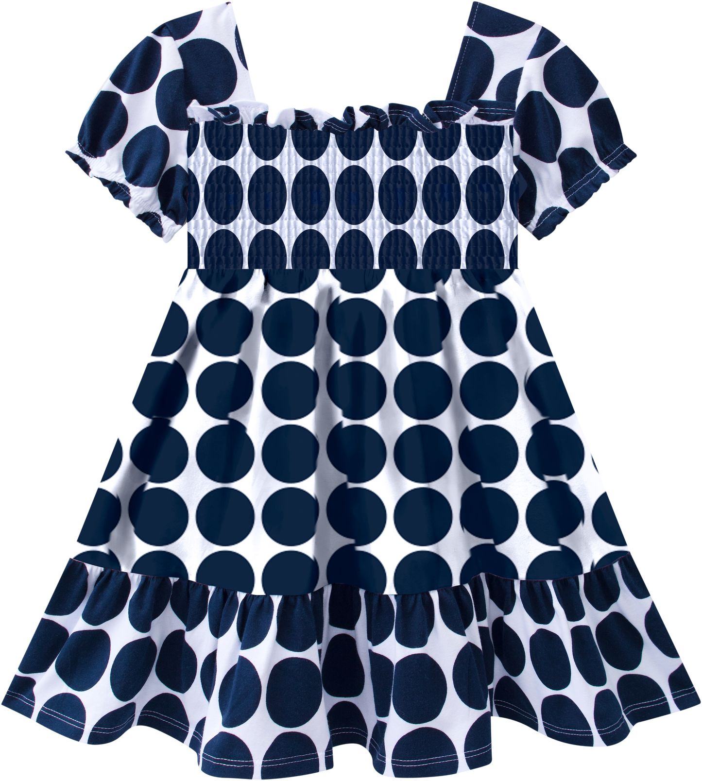 Blue Navy Pot Dress