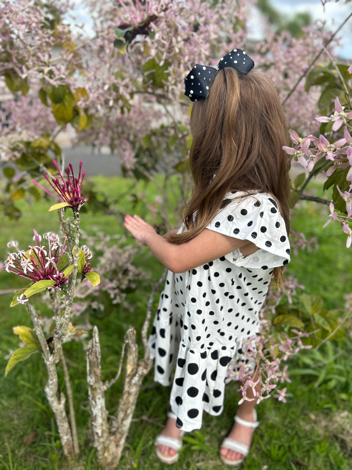 Black & White  Polkadot Dress