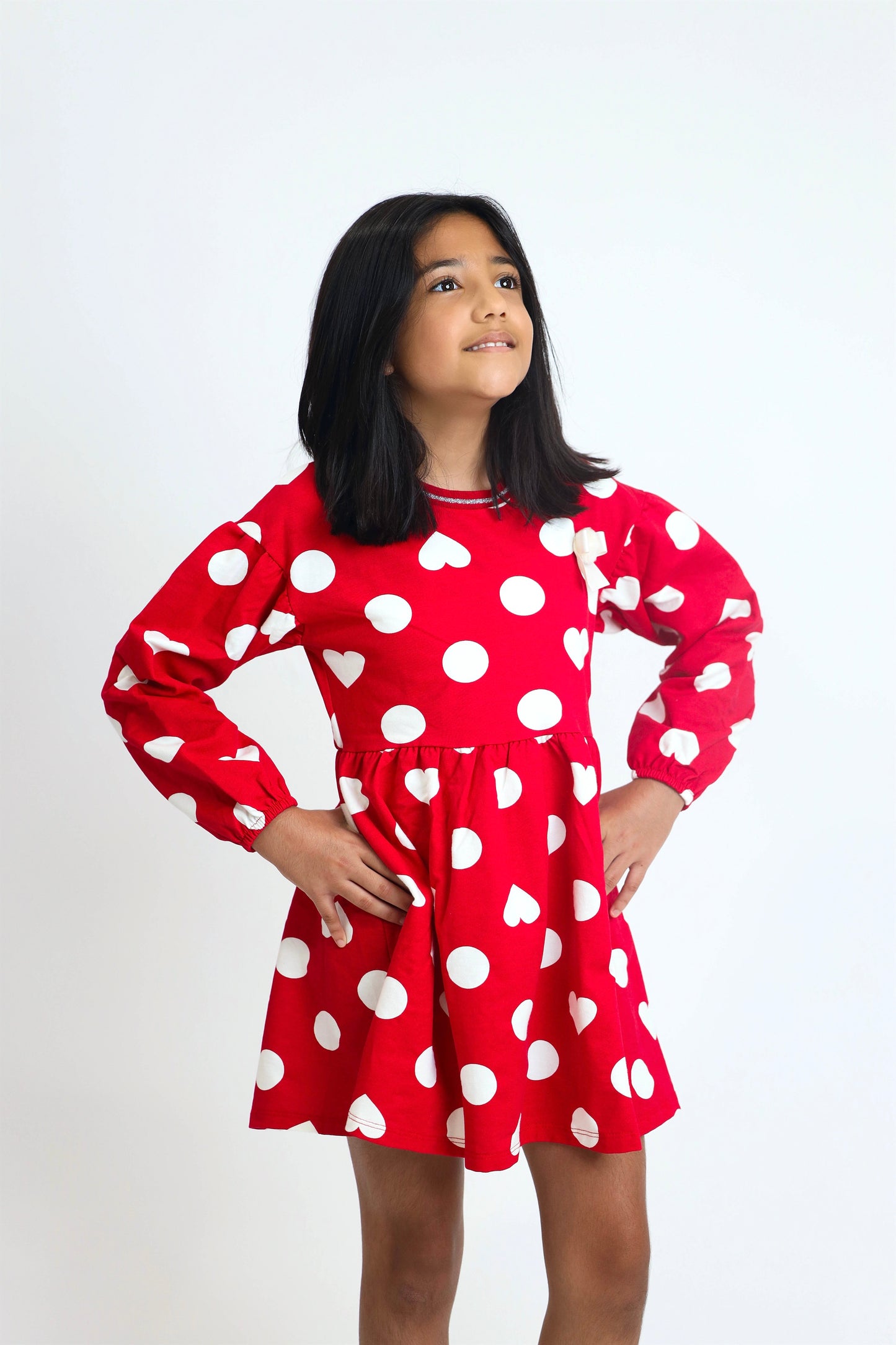 Red and Dot Dress