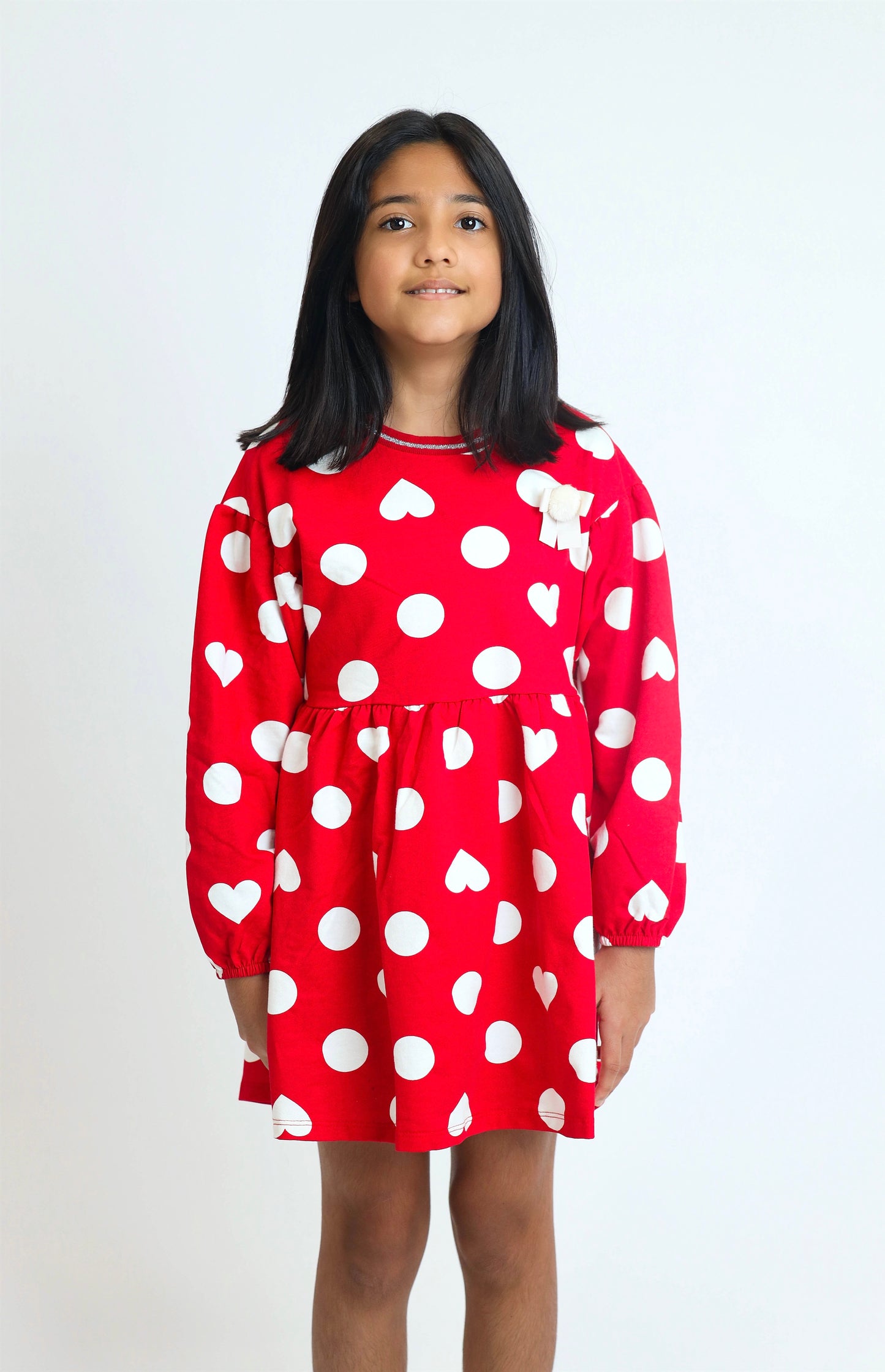 Red and Dot Dress