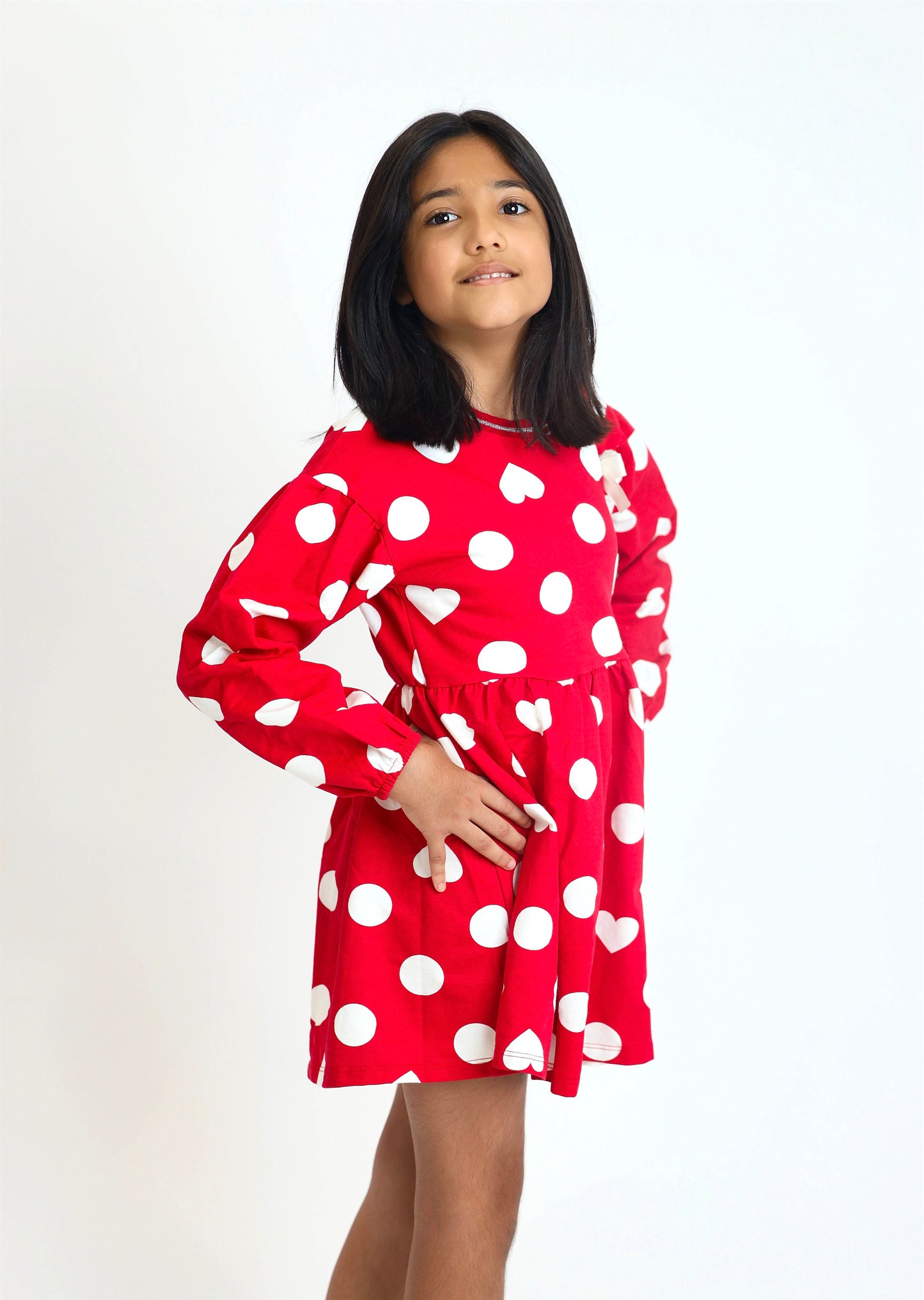 Red and Dot Dress