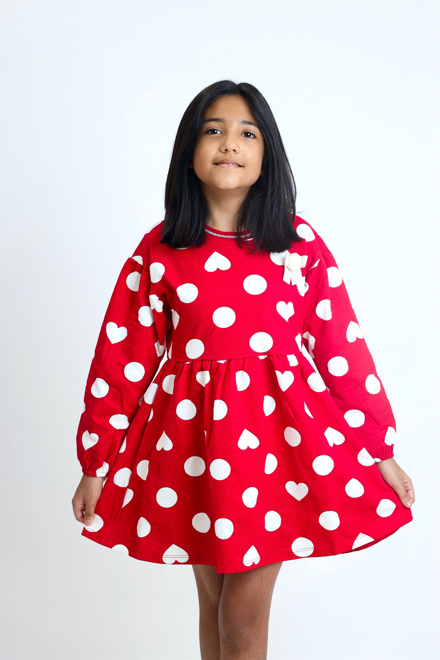 Red and Dot Dress