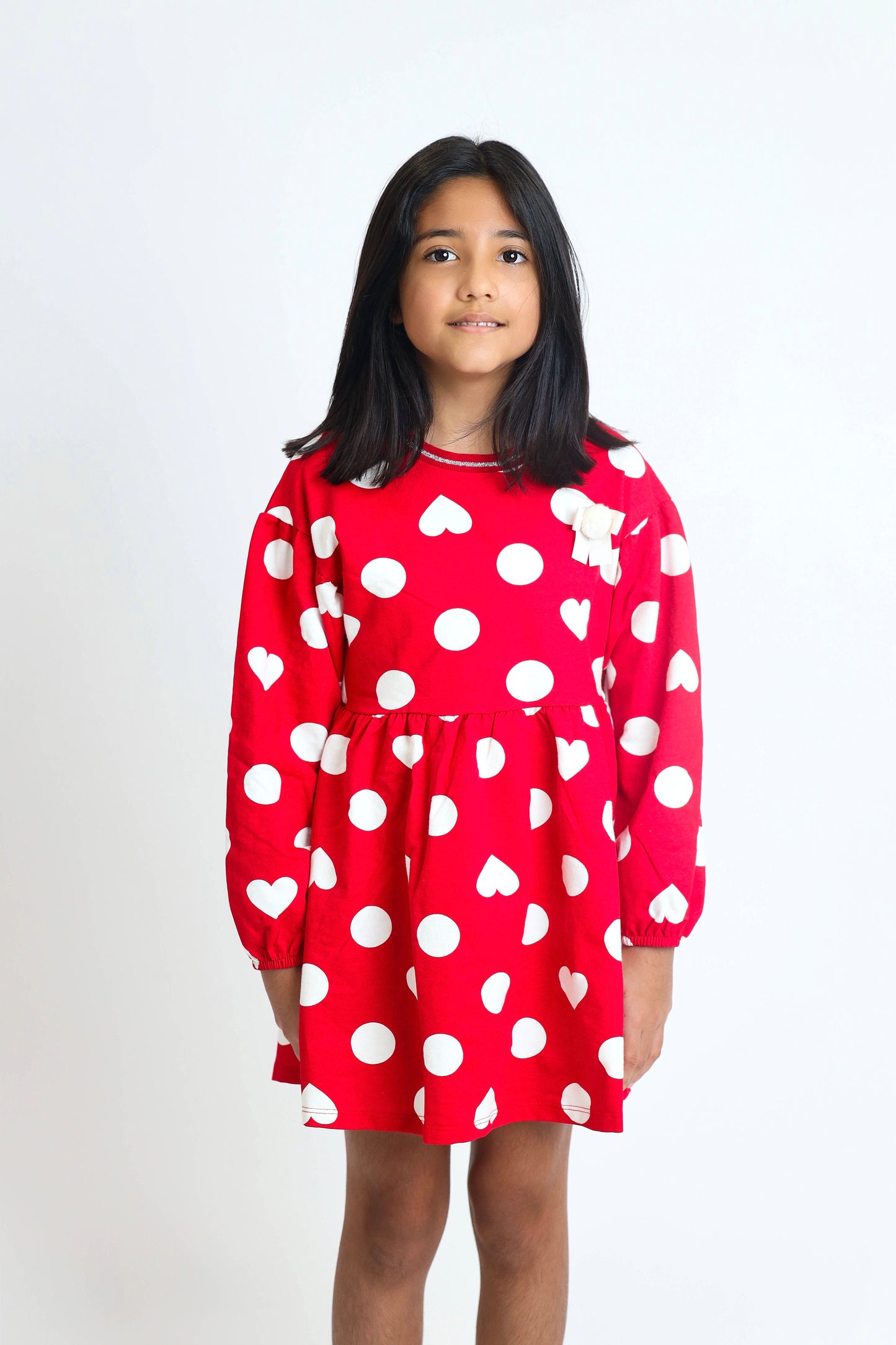 Red and Dot Dress