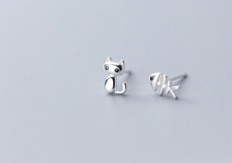 Cat Fish Bone Earrings