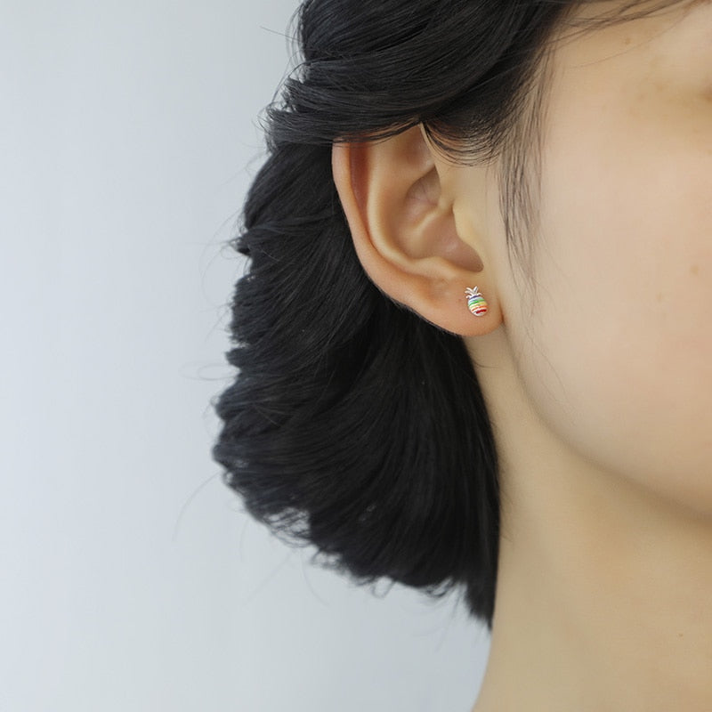 Pineapple Rainbow Earring