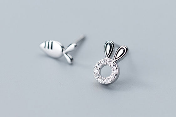 Rabbit & Radish Earrings