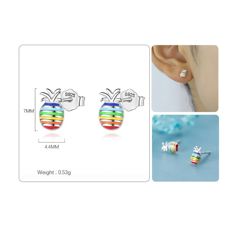 Pineapple Rainbow Earring