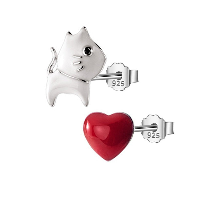 Cat & Love Earrings