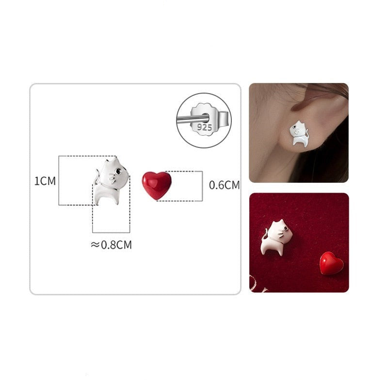 Cat & Love Earrings