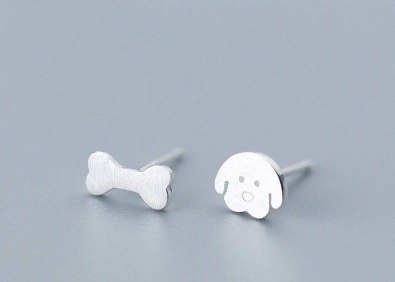 Dog & Bone Earrings