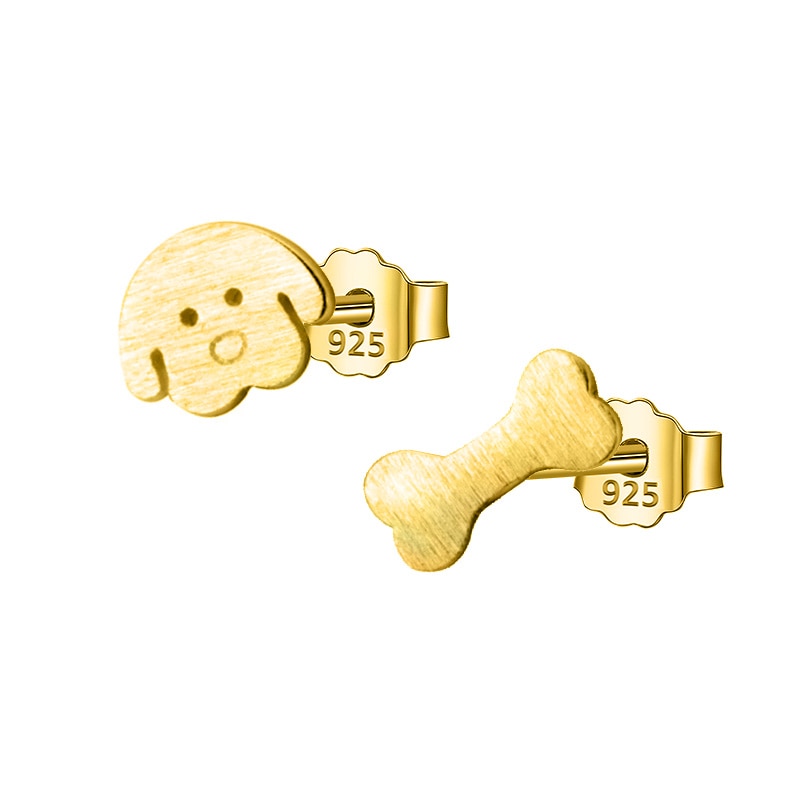 Dog & Bone Earrings