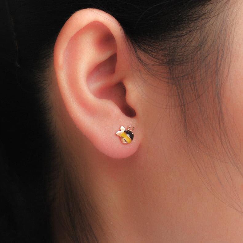 Bee Flowers Earring